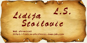 Lidija Stoilović vizit kartica